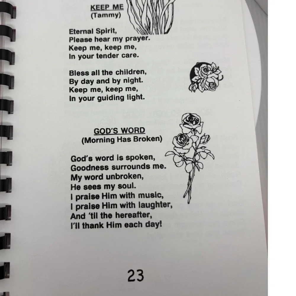 Amazing Graces Katie Jimenez Spiral Bound Prayer Songbook Mealtime Blessings
